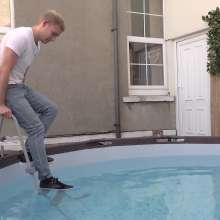 MrWAM: MrWam Lorenzo Gets Wet in Pool