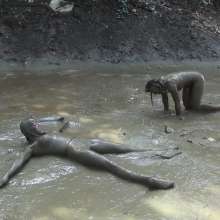 Jayce: Creamy Mud Massages Encased in Hosiery w/ Ariel!