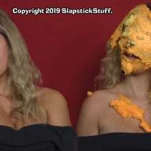 SlapstickStuff: Ex-Playmate Julie comes to SlapstickStuff, immediately regrets it!