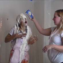 RevSlymsford: Mia the Hooters Waitress Trashed... The Dessert Course!