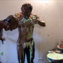 RevSlymsford: Waiter V Customer Piefight: John + Antony End up Naked