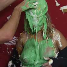SlapstickStuff: Ex-Playmate Julie comes to SlapstickStuff, immediately regrets it!