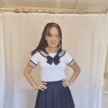 Cinqgirlracer: Japanese sailor before and after gif teaser