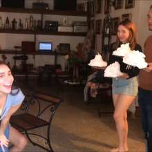 RevSlymsford: Naked Boys Pied By Domme Girls in a CFNM Movie