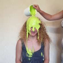 Top Messy Girls: Curly-haired Girl Gets Slime and Dirt.