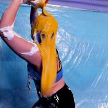 Darla DeVour: Darla Plays Messy Game with 130 Pounds of Condiments