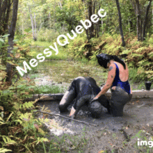 MessyQcCouple: Our last muddy fun session from last year...!