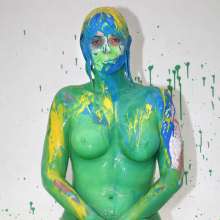 FOXY: Tania paint covered--the final