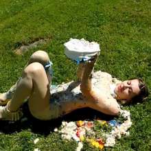 RevSlymsford: New: Kaydens' Outdoor Pie Pantyhose Play