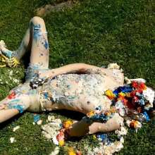 RevSlymsford: New: Kaydens' Outdoor Pie Pantyhose Play