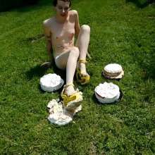 RevSlymsford: New: Kaydens' Outdoor Pie Pantyhose Play