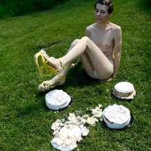 RevSlymsford: New: Kaydens' Outdoor Pie Pantyhose Play