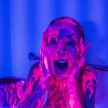 messyhot: Lainey London Destroyed with Pink and Blue Slime