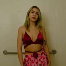 messyhot: Lainey London Destroyed with Pink and Blue Slime