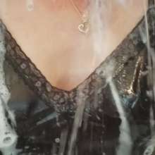MadelineOasis: Showering in a Black Slip and Stockings