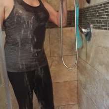 MadelineOasis: Oasis Video--fully-clothed Shower After Bike Riding
