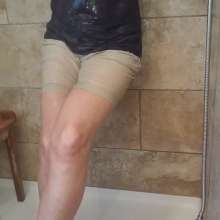 MadelineOasis: Short Scene with Shorts and Tee in Shower