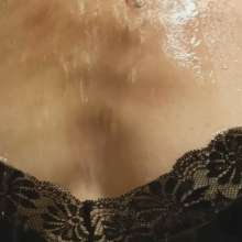 MadelineOasis: My Zebra Dress and Satin Slip in the Shower