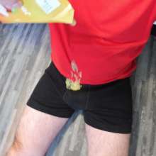 JohnGungefun: bored, made my shorts a little slimy