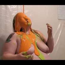 curiousvixen84: Slime, Tits, Tats and a Pie