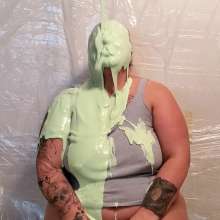 curiousvixen84: Slime, Tits, Tats and a Pie