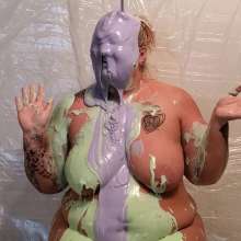 curiousvixen84: Slime, Tits, Tats and a Pie