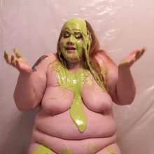 curiousvixen84: Slime, Tits, Tats and a Pie