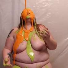curiousvixen84: Slime, Tits, Tats and a Pie