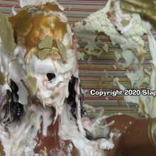 SlapstickStuff: Nichole Scene 2!  Marshmallow Fluff, White Slime and Pies!