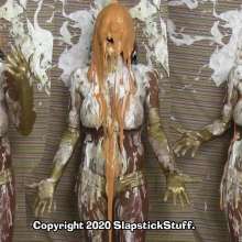 SlapstickStuff: Nichole Scene 2!  Marshmallow Fluff, White Slime and Pies!