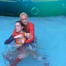 wamtec: Supergirl V Stargirl--pool Wrestling