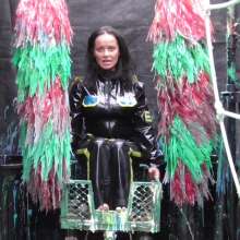 LiquidX: The Human Carwash: Louise in Latex Military Catsuit