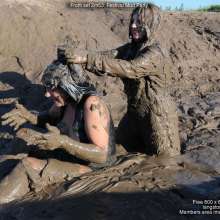 DungeonMasterOne: Maria and Felicity in Festival Mud Fun!