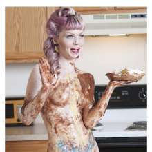77wabc: Pie Throwing At Glamour Shoots
