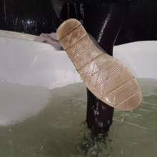 Wet Live Team: Anhelina Was Happy to Bathe and Lather Her Tights, Shampoo