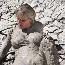 FOXY: Angela play in mud