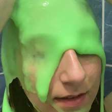 Top Messy Girls: Girl Playing with Thick Green Slime!