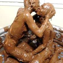 RevSlymsford: Kaydens' 3 Girl 90lbs Chocolate Frosting Scene