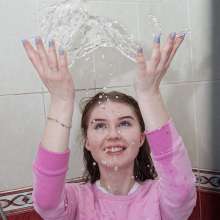 Wet Live Team: Nastya Got Wet in a Cute T-shirt without a Bra
