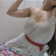 MadelineOasis: Lolita Showers in White See Through Sun Dress Braless