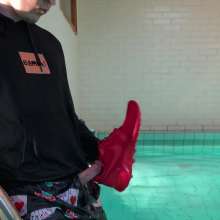 vstyle83: Pool Time in G-Star Raw Jeans, Silky Boxers and Nike Sneaks