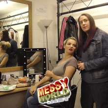 LiquidX: Lisa and Michaela Pie and Gunge Male Producer during Live Filming!