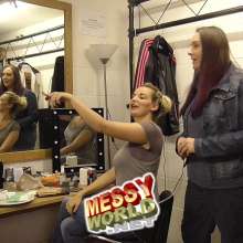 LiquidX: Lisa and Michaela Pie and Gunge Male Producer during Live Filming!