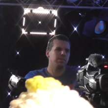 LiquidX: Lisa and Michaela Pie and Gunge Male Producer during Live Filming!