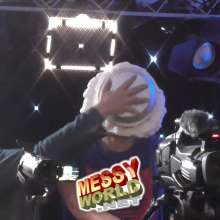 LiquidX: Lisa and Michaela Pie and Gunge Male Producer during Live Filming!