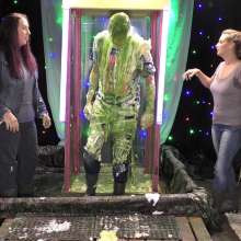 LiquidX: Lisa and Michaela Pie and Gunge Male Producer during Live Filming!