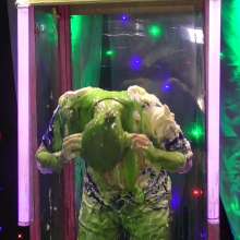 LiquidX: Lisa and Michaela Pie and Gunge Male Producer during Live Filming!