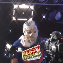 LiquidX: Lisa and Michaela Pie and Gunge Male Producer during Live Filming!