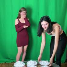 Top Messy Girls: Revenge Stone Paper Scissors!  The Loser Will Get the Pies!