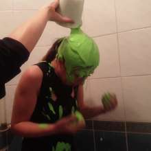 Top Messy Girls: Slime on the Head and Shower